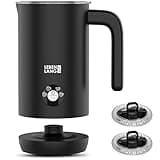 Milchaufschäumer Elektrisch - 100% BPA-Frei & 4 Modi inkl. Ersatz Schneebesen I 240ml Milchschäumer elektrisch milk frother I Elektrischer Aufschäumer Milchaufschaeumer I By LEBENLANG