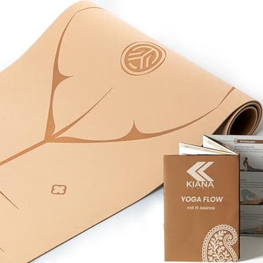KIANA SPORTS® Yoga Matte – Rutschfeste Sportmatte in Deutschland entwickelt – 2 Komfort-Dicken – Formstabile Yogamatte & Gymnastikmatte – Ideale Fitnessmatte für Yoga & Pilates zuhause oder im Studio