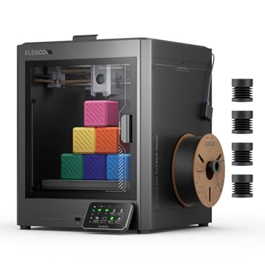 ELEGOO Centauri Carbon 3D-Drucker, CoreXY 500 mm/s Hochgeschwindigkeitsdruck mit automatischer Kalibrierung, 320°C Düse und integrierter Kamera, sofort einsatzbereit, 256×256×256 mm Druckvolumen