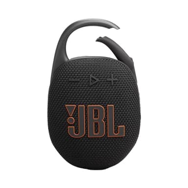 JBL Clip 5 - Schwarz – Tragbare Bluetooth-Lautsprecher-Box mit JBL Pro Sound, tiefem Bass und Playtime-Boost-Funktion – Wasserfest und staubfest – 12 h Laufzeit
