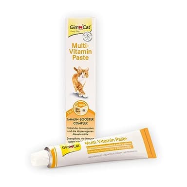 GimCat Multi-Vitamin Paste - Gesunder Katzensnack aktiviert Abwehrkräfte und stärkt das Immunsystem - 1 Tube (1 x 50 g)