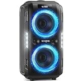 W-KING 250W PEAK Bluetooth Lautsprecher Box Groß Lautesten Musikbox Lautsprecher Party Boom Box, Riesig 120dB/12 Custom-Bässe/2*16,5CM-Woofers-Natür Super Bass/MIC&GTR IN/USB/TF/AUX,Herausnehmbar Akku