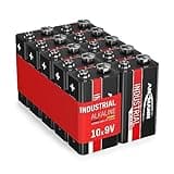 ANSMANN 9V Block Batterien 10 Stück - Alkaline 9 Volt Blockbatterie ideal für Bewegungsmelder, Messgerät, Spielzeug, Fernbedienung, Fernsteuerung, Detektoren (Design kann abweichen)