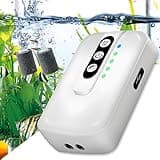 Aquarium Luftpumpe, Wiederaufladbare Sehr Leise Aquarium Luftpumpe, 2 Einstellbare Luftauslässe, 2W Leistungsstark Sauerstoffpumpe für Angeln im Freien, Aquarium, Stromausfall