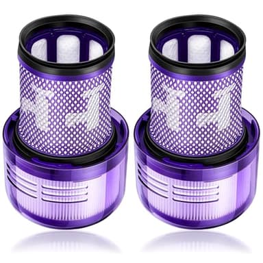 2 x HEPA Ersatzfilter für Dyson V12 Detect Slim Staubsauger für Dyson V12 Slim Absolute Extra/Total Clean/Fluffy Zubehör Hinterer Filter Ersatzteil 971517-01