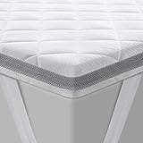 BedStory Topper 120x200cm H5/H6 aus 7,5cm Höhe stüzender Kaltschaumkern, atmungsaktive 3D-Netz Bezug, Bequeme Matratzentopper für Boxspringbett und unbequemem Betten Schlafsofa