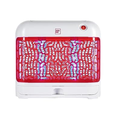 SWISSINNO Insektenvernichter - Professionelle Insektenfalle 24 Watt LED | Premium Mückenlampe Fliegenfalle | Mückenfalle Mückenschutz | Gegen Mücken + Fliegen im Innen, Effizient