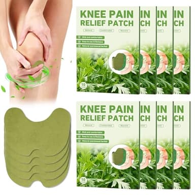 YANGUN Pain Relief Patch, 80 Stück Schmerzpflaster Knie, Herbal Knee Patch, Kniepflaster Gegen Schmerzen, Schmerzlinderungspflaster für Knie, Rücken, Nacken und Muskelkater