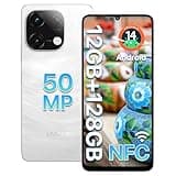 UMIDIGI G9C NFC Smartphone Ohne Vertrag Android 14-12(6+6)GB+128GB 50MP Kamera Handy 6,75 Zoll 90Hz Display,5000mAh Handy Günstig,Bluetooth 5,4, 2,2GHz Octa-core Prozessor,4G Dual-SIM/Face ID/GPS-Weiß