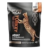 PrimaCat - Getreidefreies Alleintrockenfutter für Katzen mit Truthahn- & Insektengeschmack, Katzenfutter für ausgewachsene, sterilisierte/kastrierte Katzen, 400 g