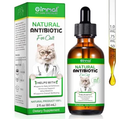 Katzen Antibiotika bei Infektionen - Natürliche Antibiotika für Katze - lindert Hustenallergien & Harnwegsinfekte - ohne künstliche Zusätze