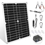 【12W Solar Ladegerät 16V Kit】KWODE IP67 Solarladegerät 2 USB, 12W Mini Solarpanel Flexible Solar Panel Tragbares Solar Ladegerät für Camping Kamera Mobiltelefone Powerbank,Solar Autobatterie Ladegerät