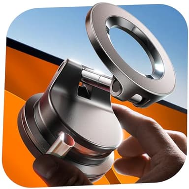 LISEN Vakuum Handyhalterung Auto Magnet - 2026 für Magsafe Autohalterung Saugnapf Handyhalterung Auto Magsafe, Magnetische Smartphone Halterung Auto Magnethalterung für iPhone 17 Pro Max Air 16 15