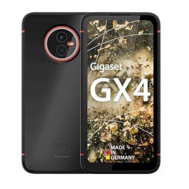 Gigaset GX4 Outdoor Smartphone 4G - Baustellenhandy - staub- & wasserdicht IP68, 6,1" HD+ V-Notch Display mit Corning Gorilla Glass, 64GB+4GB RAM, 48MP Kamera, Schnellladen, Android 14 fähig, Black