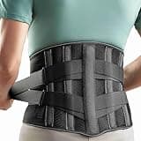 GINTRON Rückenstützgürtel Atmungsaktive Rückenbandage für Herren und Damen Rückengurt mit Abnehmbarem 3D Lendenpolster, Rückenstütze mit 5 Stützen zur Linderung von Rückenschmerzen
