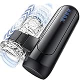Honeyexp Masturbieren für Männer, Elektrischer Masturbator Sex Spielzeug für die Männer mit 6 Teleskopfunktion und 5 Einstellbaren Geschwindigkeiten 10 Vibrations Masturbatoren Sexspielzeug