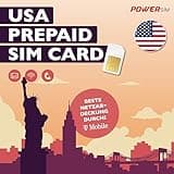 Power SIM Prepaid-Karte für die USA, Beste Netzabdeckung durch T-Mobile, mit E-Mail, WLAN und Telefonie (10 Tage)