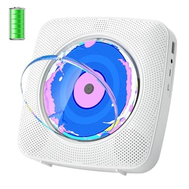 Kegaudio Radio mit CD-Player Tragbar CD Players Bluetooth mit Lautsprecher Kinder Frontanzeige Fernbedienung Unterstützung Timer USB-Wiedergabe AUX-Wiedergabe