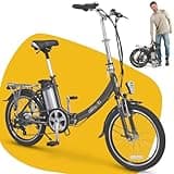 aktivelo E-Klapprad, 20 Zoll E-Bike, Faltrad mit wartungsfreiem 250 W Mittelmotor mit 5 Motorunterstützungsstufen, 65 km Reichweite, 7 Gang Nabenschaltung, für Damen und Herren geeignet