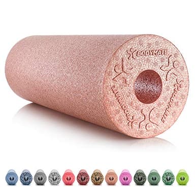 BODYMATE Faszienrolle Standard Mittel-Hart mit Gratis E-Book - Rose-Gold 45x15cm