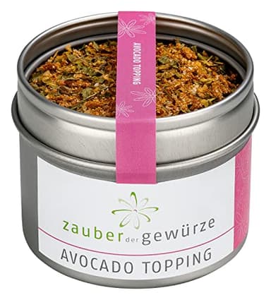 Zauber der Gewürze Avocado Topping - Gewürz für Avocado- Gerichte wie Avocado-Brot, Guacamole, wiederverschließbare Aroma-Dose, 60 g