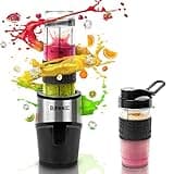 Duronic BL520 Blender, Mixer und Smoothie Maker, Standmixer für beste Rezepte, kleiner Hochleistungsmixer mit 23000 U/min und 500 Watt, Küchenmixer mit 2 Trinkflaschen BPA frei, Blender für Smoothies