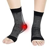 MSISILY Neuropathie Socken Sprunggelenkbandage Knöchelbandage Neuropathie-Socken Kompressionssocken Fußbandage Plantarfasziitis Neuropathie Socken Medizinisch Fussbandagen(Schwarz,XXL)