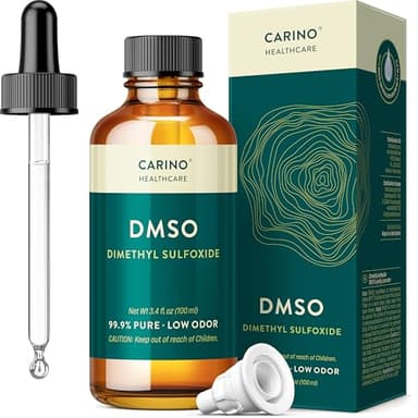 Carino HealthCare DMSO 99,9% Pharma Qualität 100ml - mit Pipette & Tropfverschluss