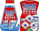 Somat Reinigungs-Set für die Spülmaschine, bestehend aus Intensiv-Maschinenreiniger (250 ml) & Duo Maschinenreiniger Tabs (3 Stück)