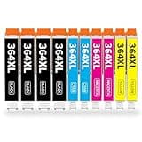 Hookink 10-Pack 364XL 364 XL Patrone Kompatibel für HP 364 XL Druckerpatronen für Photosmart 5520 druckerpatronen 5510 5515 5524 6510 6520 7510 7520 Deskjet 3070A 3520 Drucker