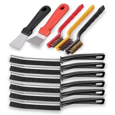 Fysaran Fugenbürste, Reinigungsbürste Cleaning Brush Fugenreiniger Bad Fugenbürste Bad für Tiefenreinigung von Fensterrillen,Badezimmern,Küchenspülen und Fliesenfugen 11 Stück