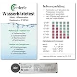 zederle 10 Stück Wasserhärte Teststreifen Testkit einzeln verpackt, versiegelt, Deutscher Härtebereich in dH°, Wasserhärte Test, Kalk Test, Gesamthärte Test - für Trinkwasser, Pool, Teich, Aquarium