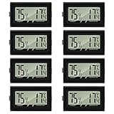 Thlevel Thermometer Hygrometer Mini Digitales Innen Thermo-Hygrometer Luftfeuchtigkeit Meter luftfeuchtigkeitsmesser für Büro Babyzimmer Wohnzimmer 8 Stücke