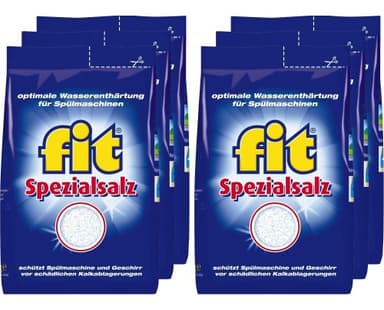 Unbekannt 6er Vorratspack Fit Spezialsalz für Geschirrspülmaschinen
