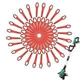 120 Stücke Rasentrimmer Ersatzmesser, Rasentrimmer Messer, Rot Kunststoffmesser Ersatzmesser, Kunststoffmesser für Akku Rasentrimmer, Rasentrimmer Zubehör, für FRT18A FRT18A1 Kunst 46155 FRT20A1