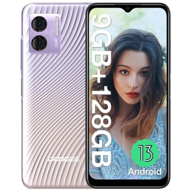 DOOGEE N50S Android 13 Smartphone Ohne Vertrag, 9GB+128GB Speicher/1TB Erweiterbar 6.52" HD+ Display, 4200mAh mit 10W Schnellaufladung Handys, 20MP Kamera, 4G Dual SIM Günstig Handy 2024