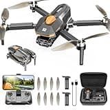 PLEGBLE Drohne mit Kamera für Kinder, Mini Drohne Erwachsene, Bürstenlosem Motor FPV RC Drone mit 5G WiFi, Höhenhaltung, 3D Flip, Kopflos Modus, Flugbahn, Spielzeug und Geschenke für Jungen ab 8 Jahre