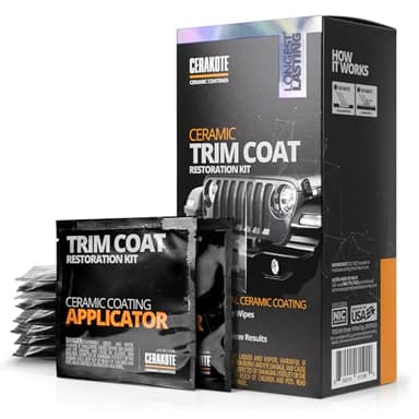 CERAKOTE Ceramic Trim Coat - dauerhafte Restaurierung und Versiegelung von unlackierten Kunststoffteilen im Außenbereich - Kunststoffaufbereitung durch professionelle Keramikbeschichtung - #1 in USA