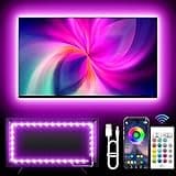 KANTUTOE LED TV Hintergrundbeleuchtung, 4m TV LED Streifen für 43-55 Zoll TV, RGB Led TV Lichter mit Musik Sync, Bluetooth APP & Fernsteuerung Lichtstreifen für Zimmer (13.1ft)
