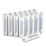 Akku AAA POWEROWL AAA Akku NI-MH AAA Batterien Wiederaufladbare Aufladbare Batterie Akkubatterien ((1.2v Geringe Selbstentladung,1000mAh) 24 Stück