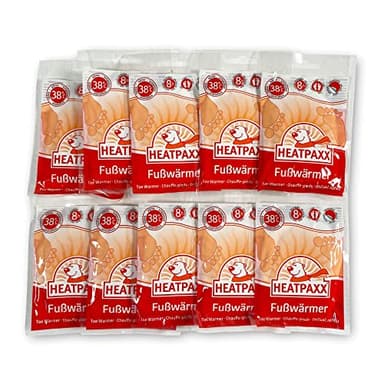 HeatPaxx Fußwärmer | 5, 10, 15, 30 und 40 Paar | EXTRA WARM | Hauchdünne Zehenwärmer, Wärmepads | für unterwegs und daheim