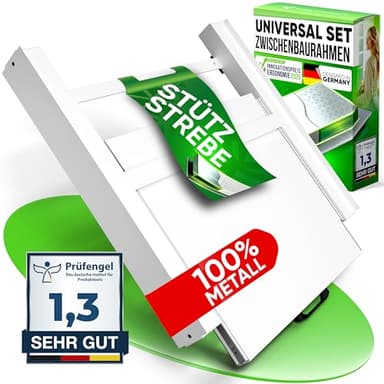 NEU Tretmann Universal Zwischenbaurahmen SET -extra Stabil [StützStrebe] mit Ablage Waschturm Verbindungsrahmen, Verbindung Alternative zu Waschmaschine Trockner Schrank, stacking kit, washtower
