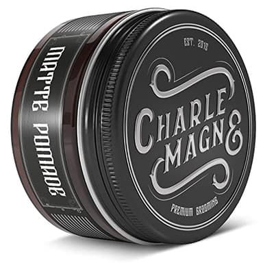 Charlemagne Matte Haarpomade - 100 ml, 1er Pack, Lederduft - Starker Halt & Mattes Finish mit Pomade matt - Einfaches Auswaschen Dank Haarwachs-Formel - Pomade Herren Styling