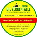 Dizefa Die Zeckenfalle (3 Dosen) - Das Original - Zeckenabwehr für ihren Garten I Mittel gegen Zecken I Innovativer Schutz für Mensch & Haustier I FSME & Borreliose Infektion Risiko senken