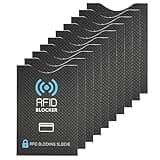 10 RFID NFC Blocker Kartenschutzhülle – RFID Blocker Kartenhülle – Kreditkartenhülle – EC Karten Schutzhülle RFID Blocker,Geeignet für Kreditkarten, Ausweise und Bankkarten,Schutz vor Datendiebstahl