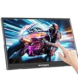 Wstirhy Portable Touchscreen Monitor 15,6 Zoll FHD 1080P IPS Berührungs Bildschirm Tragbarer Monitor mit USB C HDMI, 99% sRGB/HDMI/Typ C 3.1, integrierter Lautsprecher