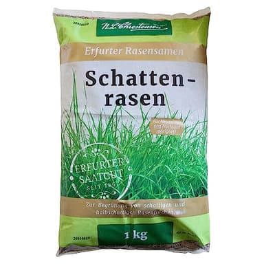 Schattenrasen 1kg, für 30m² Besondere Rasenmischung zur Begrünung von schattigen und halbschattigen Rasenflächen