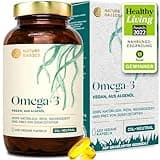 Veganes Omega 3 aus Algenöl | 120 hochdosierte Kapseln für 4 Monate | Eine Kapsel täglich zur Unterstützung der normalen Hirn, Augen & Herzfunktion | laborgeprüft auf Reinheit