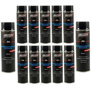 12x 500ml CAR1 Unterbodenschutz Bitumen Versiegelung, UBS, Steinschlagschutz CO 3612