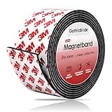 GothicBride Magnetband Selbstklebend, 3M Magnetklebeband Stark Metallband Extra Breit Magnetstreifen Magnet Klebeband, Magnetic Tape für Messer Whiteboard Werkzeug
